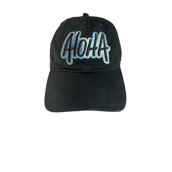808 Clothing Co Maui Snapback Trucker Hat Multi One Size ALOHA Black Embroidered - Picture 1 of 6